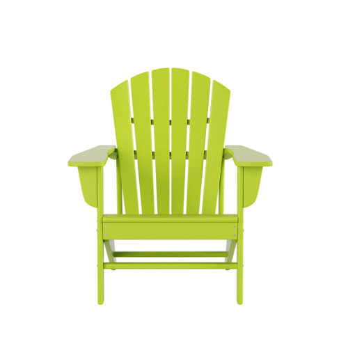 Beachcrest Home Shaunna Resin Adirondack Chair with Ottoman & Reviews